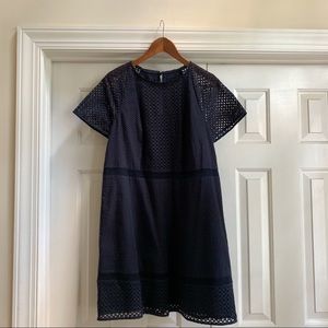 Ann Taylor Shift Dress - Navy